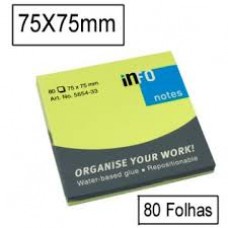 BLOCO DE NOTAS 75X75 CORES VIVAS